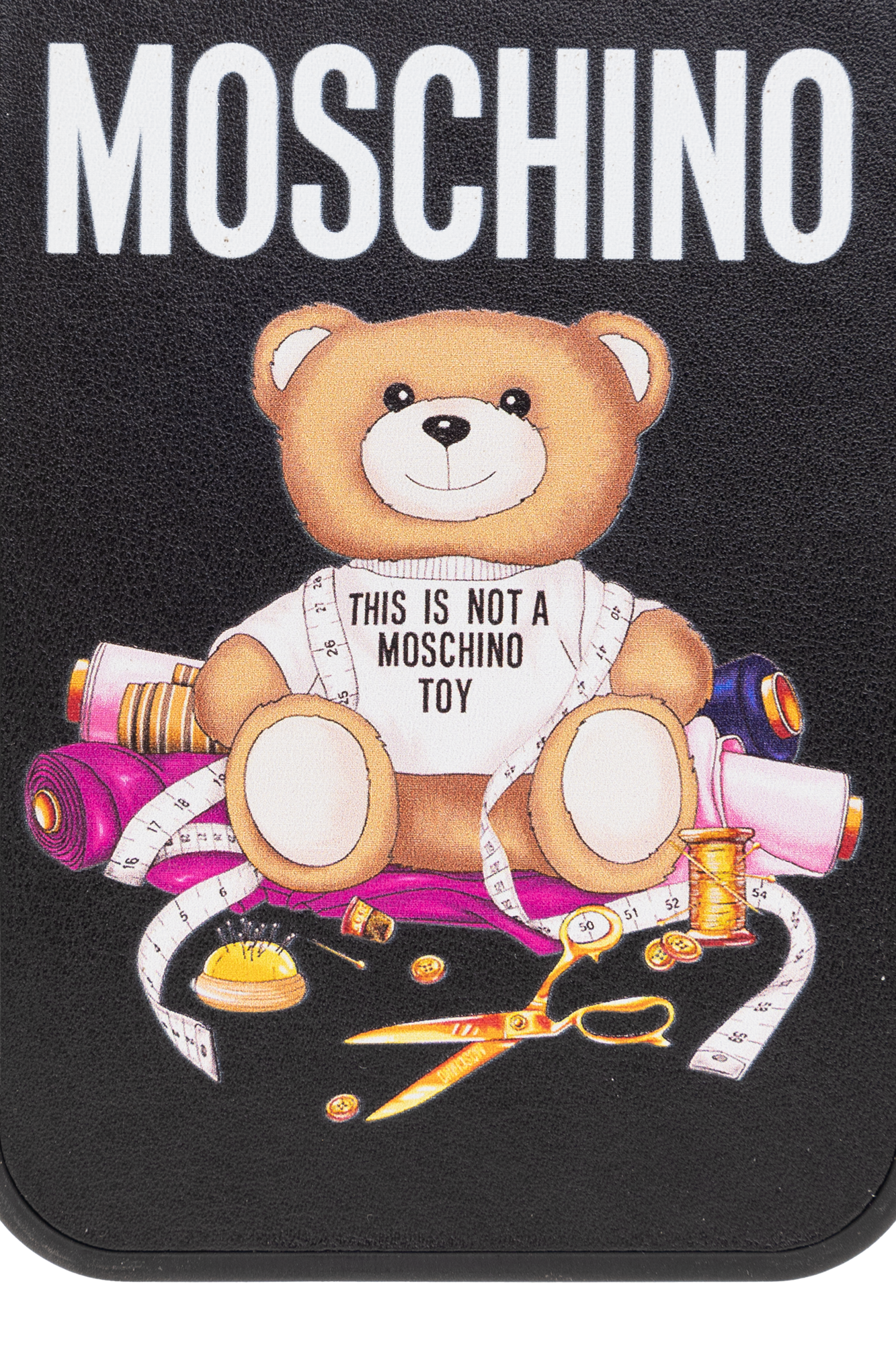 Black iPhone 13 Pro case Moschino IetpShops Italy